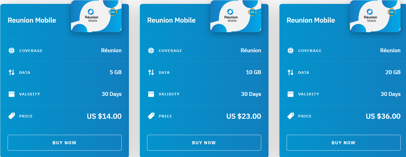 Airalo Réunion Reunion Mobile eSIM with Prices