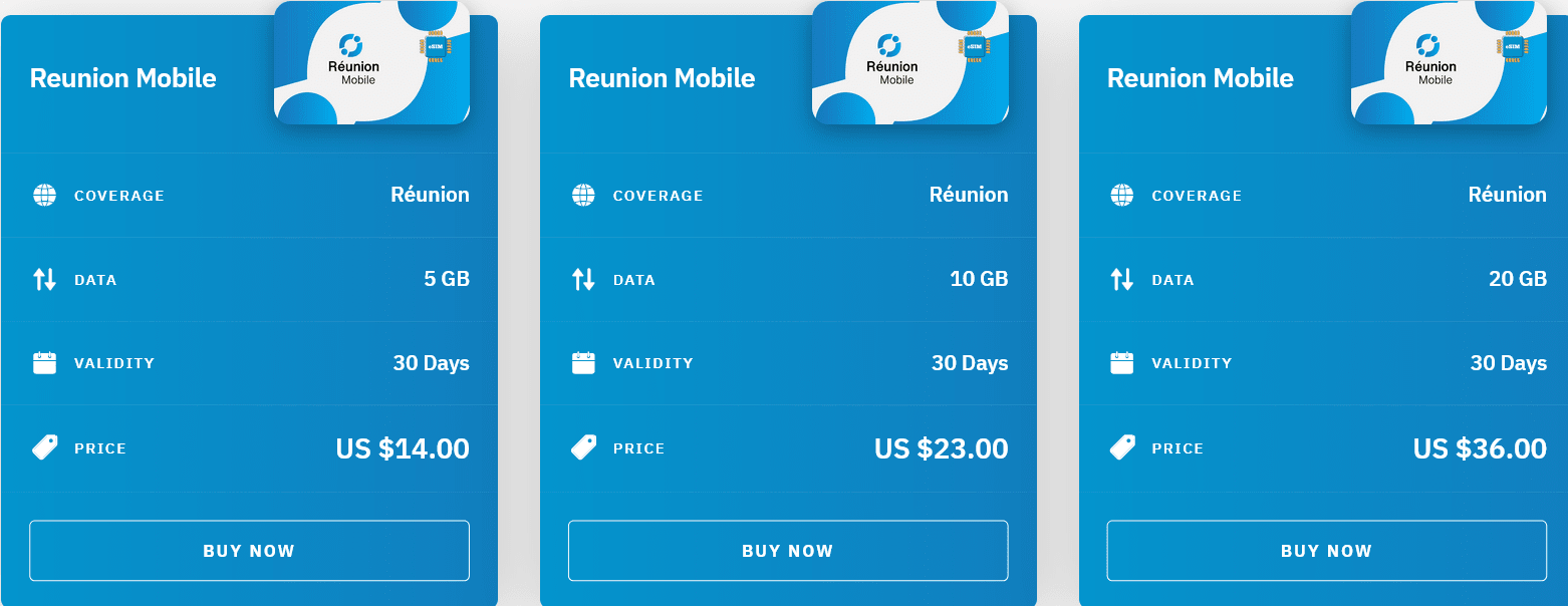 Airalo Réunion Reunion Mobile eSIM with Prices