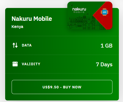 Kenya Nakuru eSIM Airalo (with Prices)