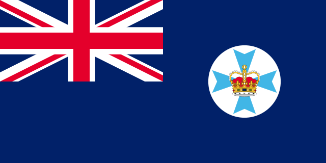Flag of the state of Queensland in Australia