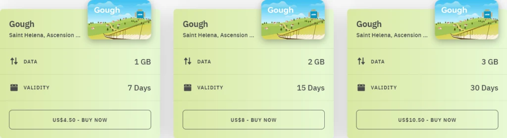 Saint Helena Gough eSIM Airalo (with Prices)