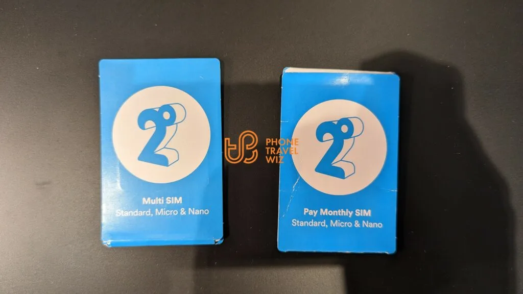 2degrees New Zealand SIM Cards Next to Each Other