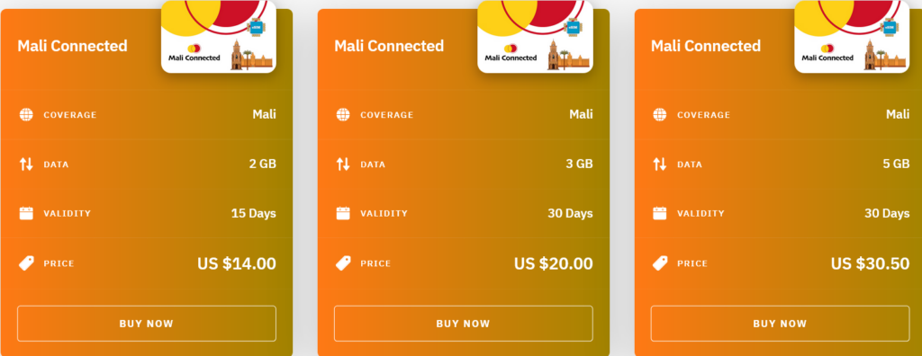 Airalo Mali Mali Connected eSIM with Prices