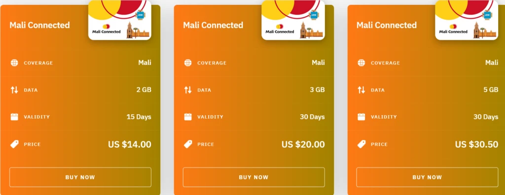 Airalo Mali Mali Connected eSIM with Prices