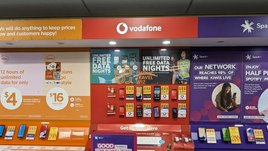 JB HiFi New Zealand in Auckland Selling Spark, One-Vodafone & Skinny Mobile SIM Cards