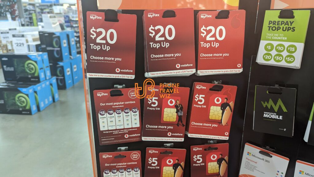 One-Vodafone New Zealand SIM Cards Sold at The Warehouse in Lower Hutt City