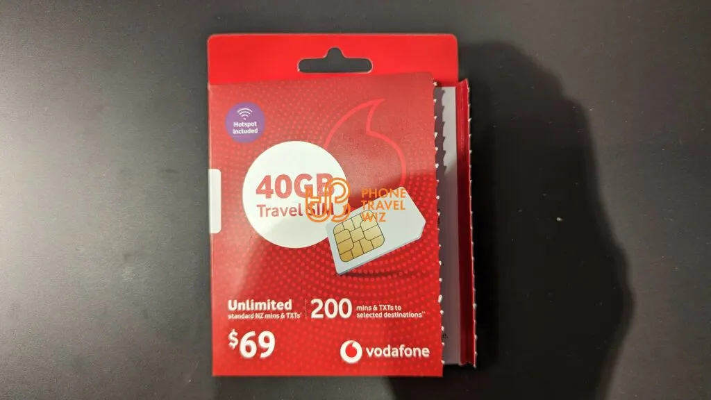 One-Vodafone New Zealand Travel SIM Starter Pack Front