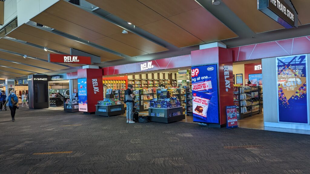 Relay New Zealand Store at Wellington International Airport