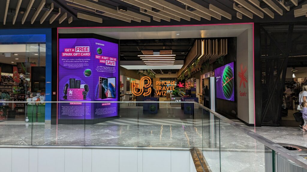 Spark New Zealand Store in Westfield Mall in Auckland