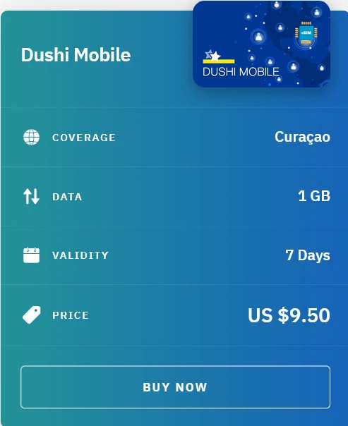 Airalo Curaçao Dushi Mobile eSIM with Prices