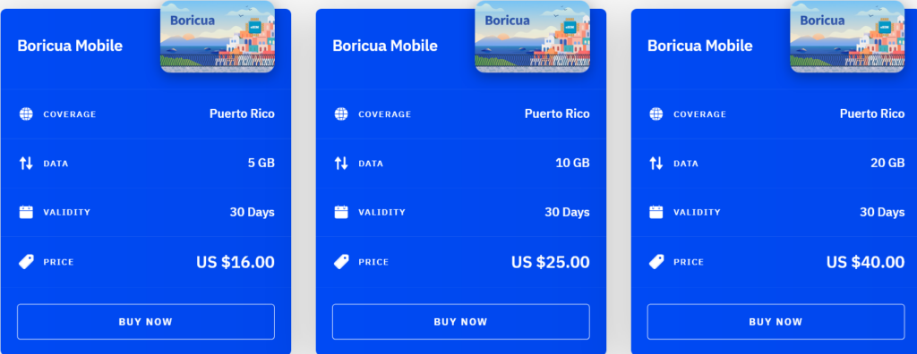 Airalo Puerto Rico Boricua Mobile eSIM with Prices