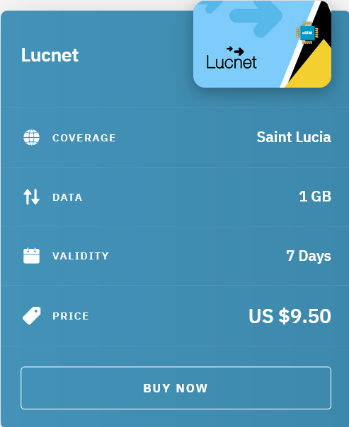 Airalo Saint Lucia Lucnet eSIM with Prices