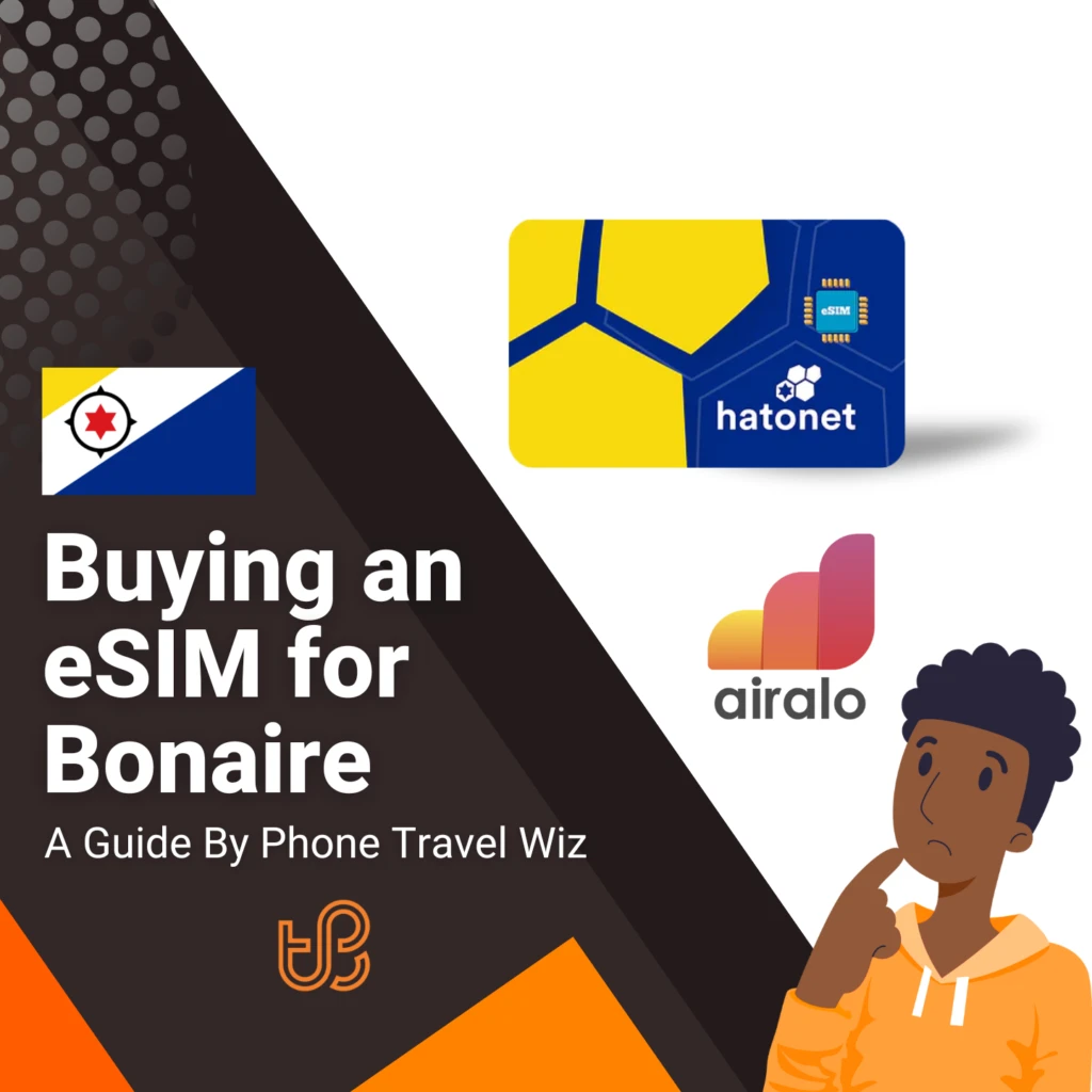 Buying an eSIM for Bonaire Guide (logo of Airalo)