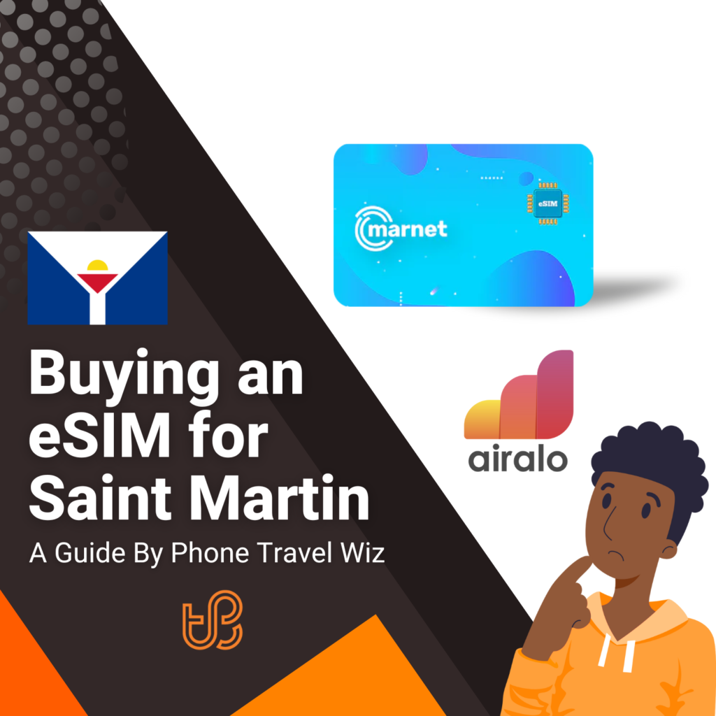 Buying an eSIM for Saint Martin Guide (logo of Airalo)