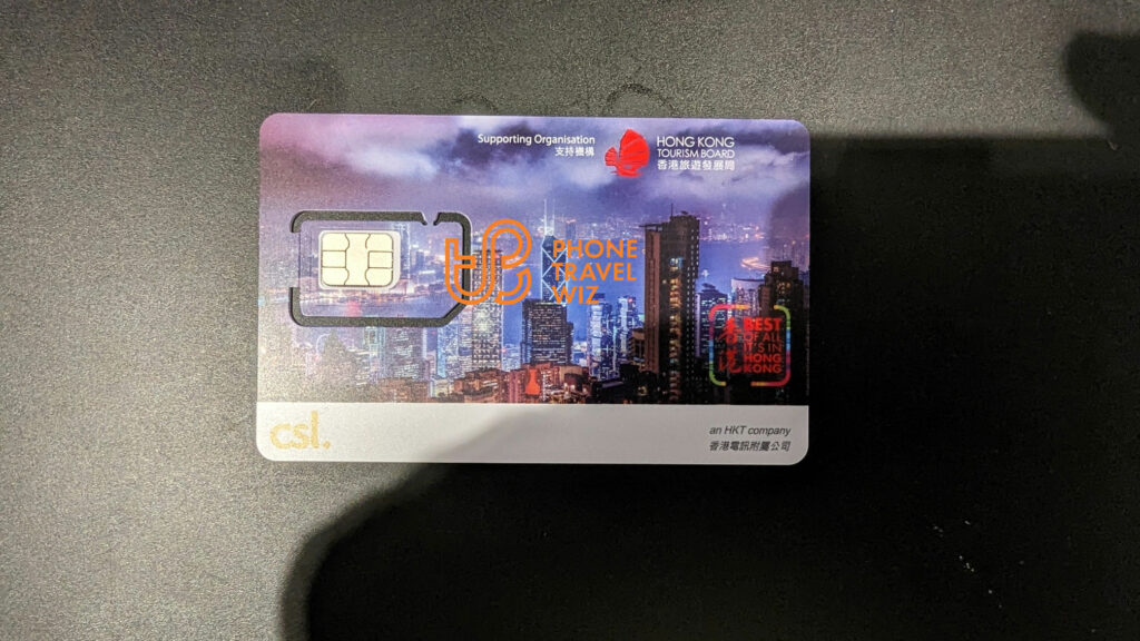 CSL Mobile Discover Hong Kong Tourist SIM Card Front
