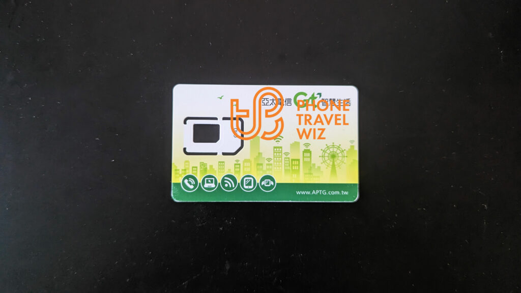 GT Mobile Taiwan SIM Card Front