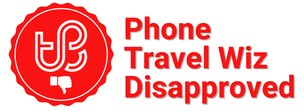Phone Travel Wiz Disapproved Seal