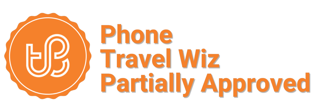 Phone Travel Wiz Partially Approved Seal