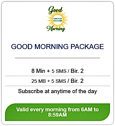 Ethio Telecom Ethiopia Good Morning Package