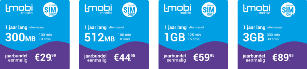 L-Mobi Mobile Netherlands Year Bundles