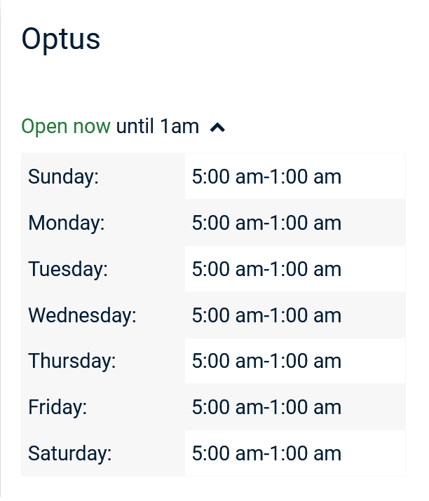 Optus Australia Booth at Brisbane Airport Opening Hours