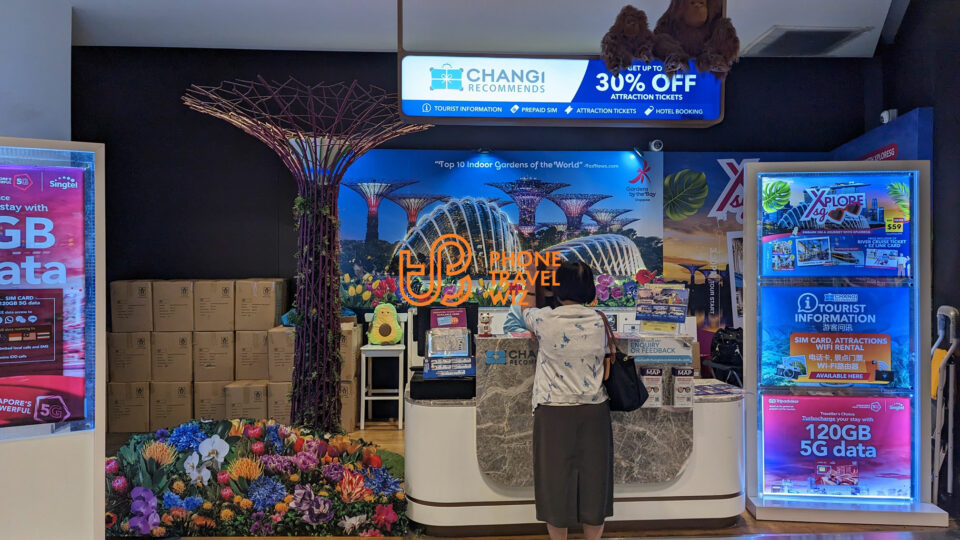 Singapore Changi Airport (SIN) SIM Card Buying Guide Phone Travel Wiz