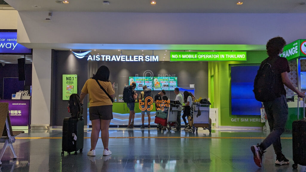 AIS Thailand Store in the International Terminal at Phuket International Airport