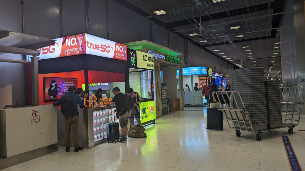 Buying a SIM Card at Bangkok Suvarnabhumi Airport (BKK) Guide Phone