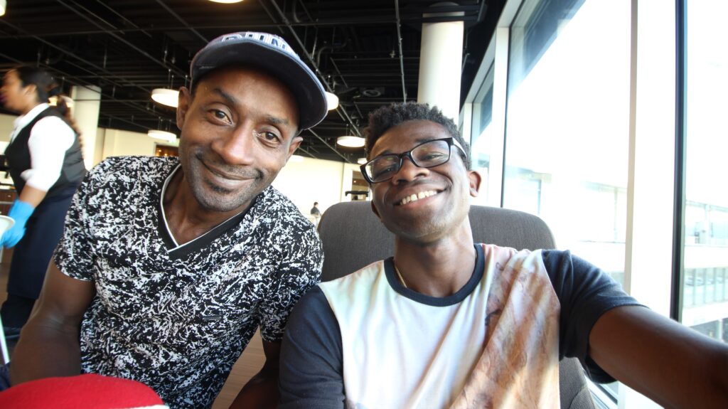 Adu from Phone Travel Wiz and his dad on their way to Bangkok Thailand