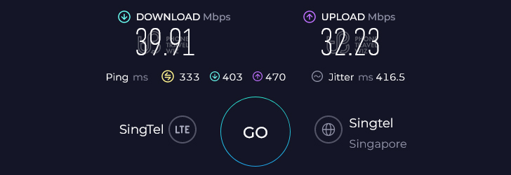 Airalo Asialink in Thailand Speed Test at Koh Pha Ngan Moo 7 District (32.23 Mbps)