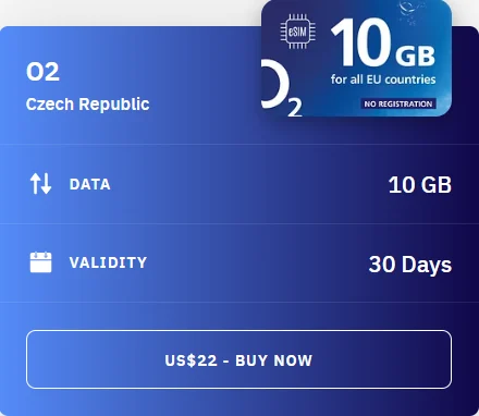 Airalo Czech Republic O2 Stay in Touch eSIM with Prices