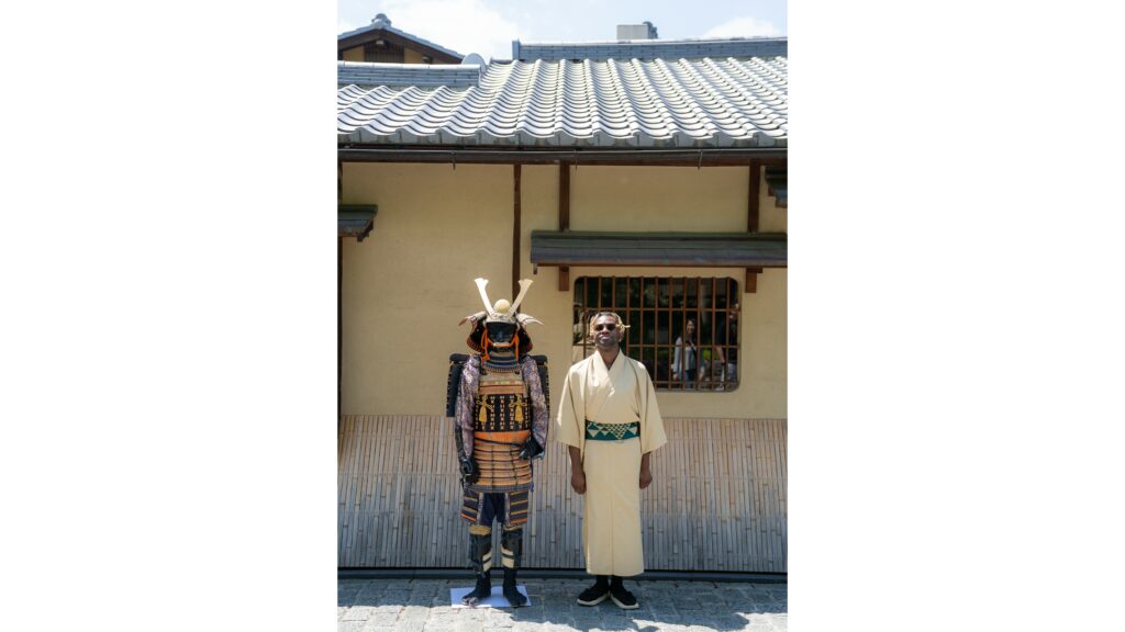 Adu from Phone Travel Wiz with Kyoto Samurai