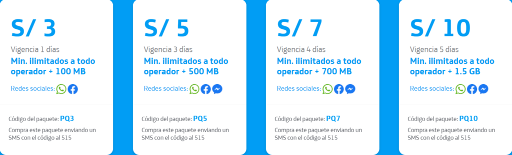 Movistar Peru Llamadas + Datos Calls + Data Plans