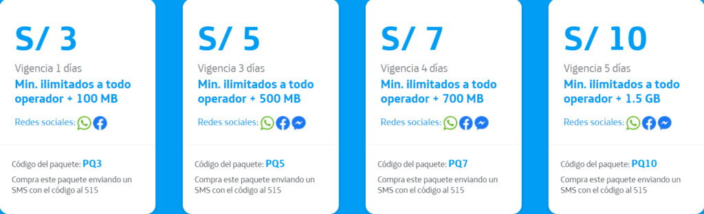 Movistar Peru Llamadas + Datos Calls + Data Plans