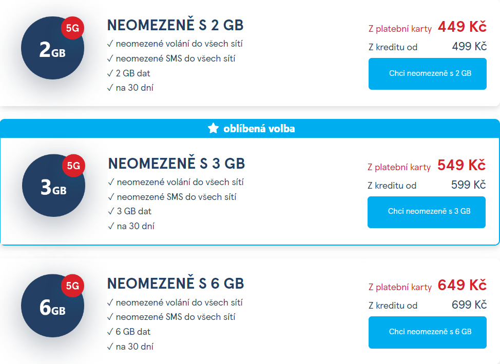 Tesco Mobile Czech Republic Neomezeně do všech sítí Unlimited To All Networks + Data Plans