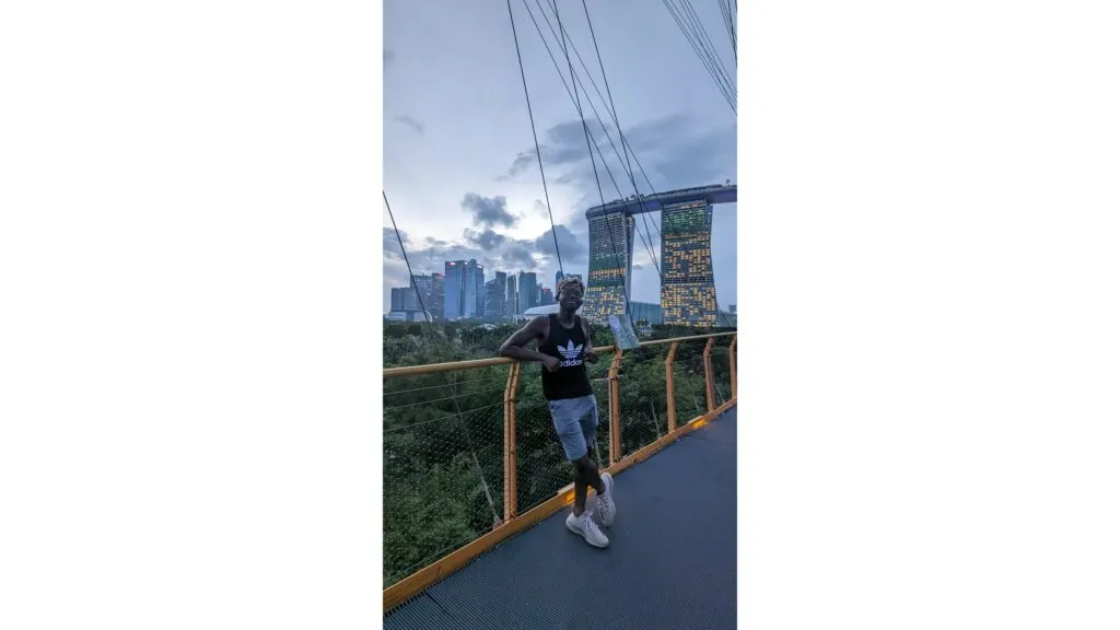 Adu from Phone Travel Wiz at Marina Bay Sands Singapore (Super Tree Groove)