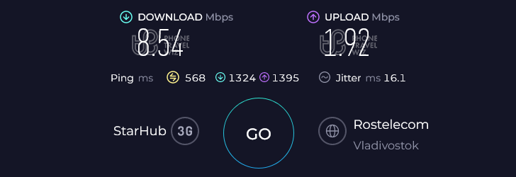 Alosim South Korea eSIM Speed Test at Dongjak Station (Seoul National Cemetery) (8.54 Mbps)
