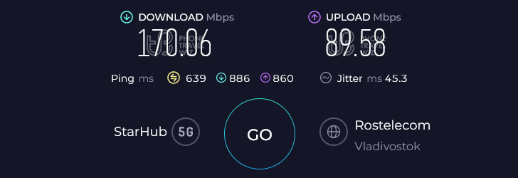 Alosim South Korea eSIM Speed Test at Gangnam-gu Starfield Coex Mall (89.58 Mbps)