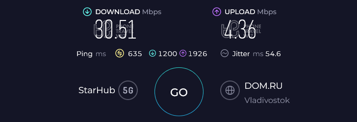 Alosim South Korea eSIM Speed Test at Myeongdong Hotel Creto (4.36 Mbps)