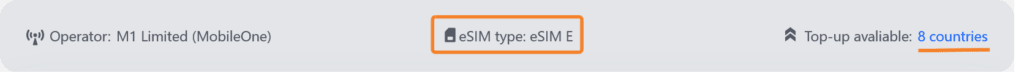 Mogo eSIM Type Highlighted