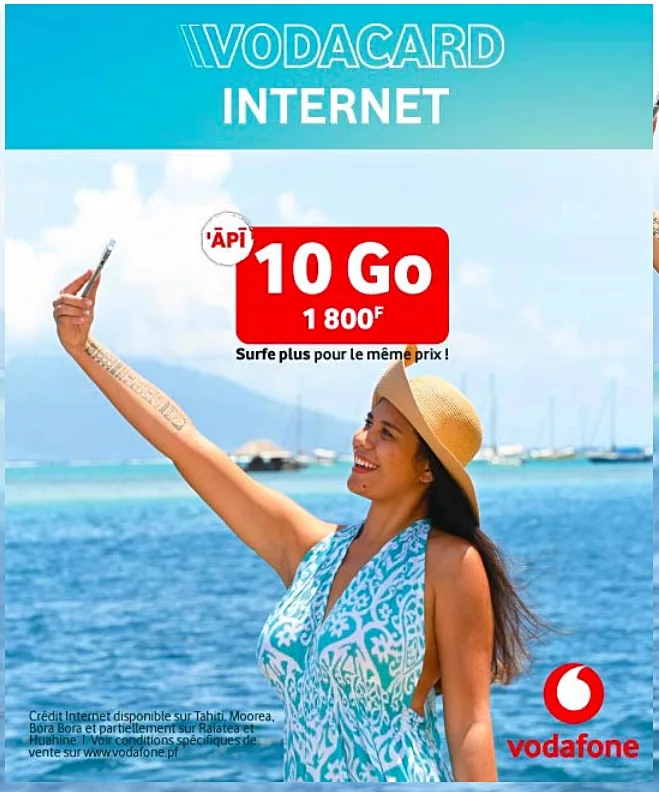 Vodafone French Polynesia VodaCard Internet SIM Plan