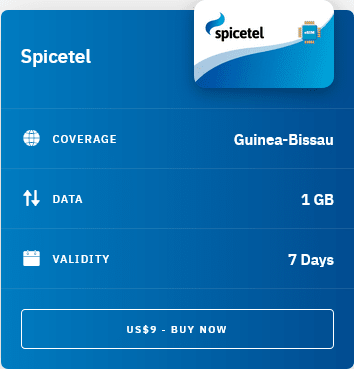 Airalo Guinea-Bissau Spicetel eSIM with Prices