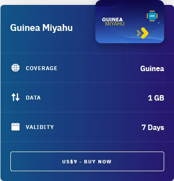 Airalo Guinea Guinea Miyahu eSIM with Prices