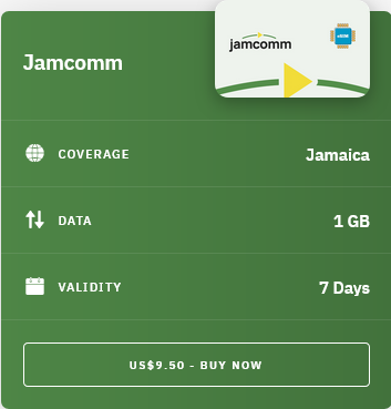 Airalo Jamaica Jamcomm eSIM with Prices