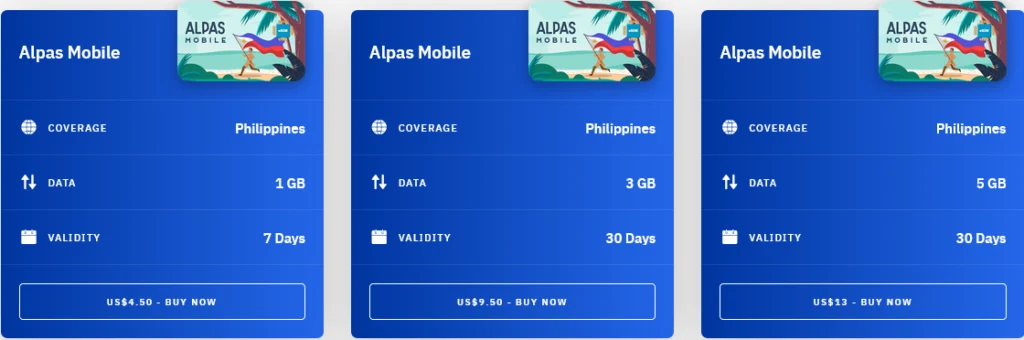 Airalo Philippines Alpas Mobile eSIM with Prices