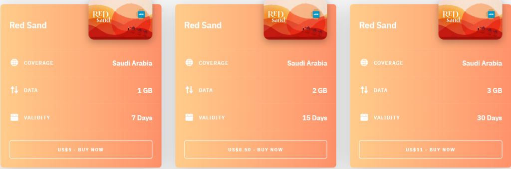 Airalo Saudi Arabia Red Sand eSIM with Prices