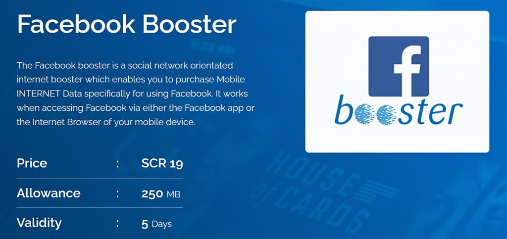Cable & Wireless Seychelles Facebook Booster