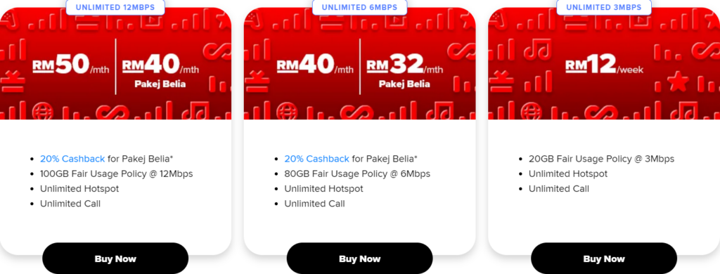 Hotlink by Maxis Unlimited Internet Passes