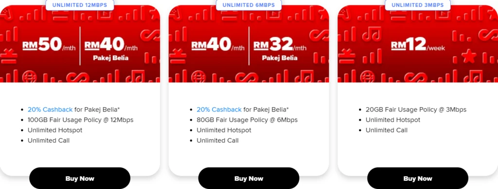 Hotlink by Maxis Unlimited Internet Passes