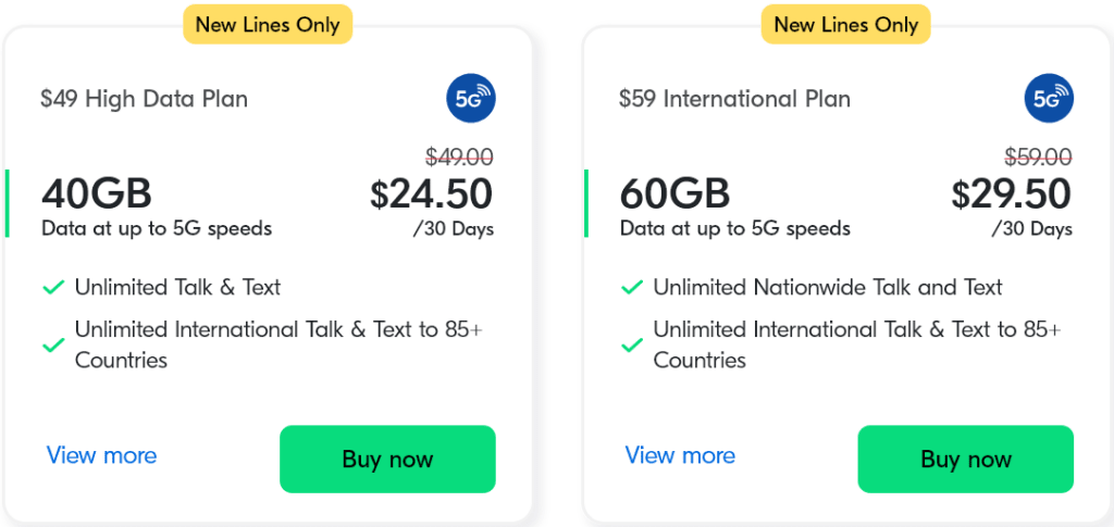Lycamobile USA Monthly Plans